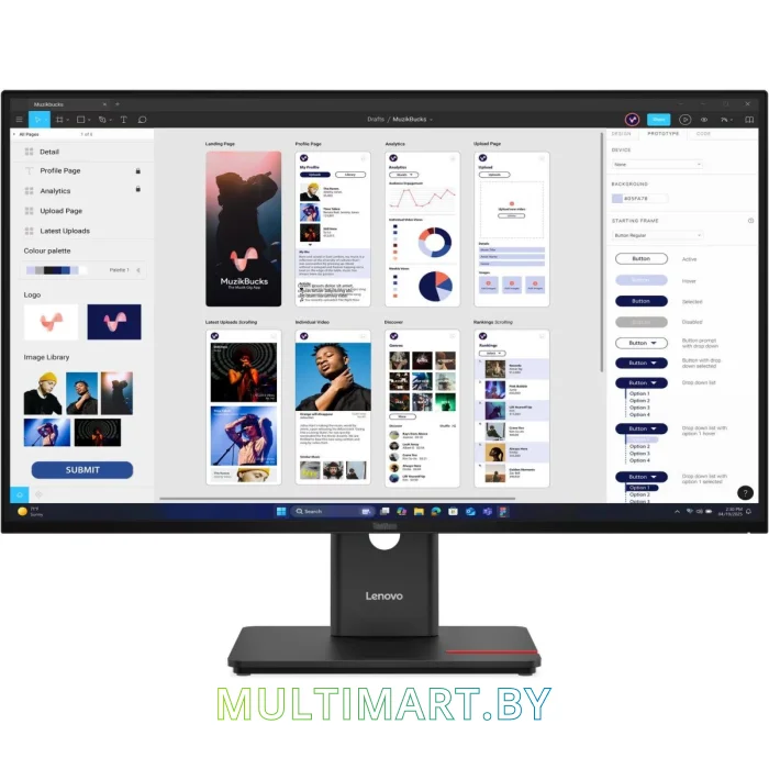 Монитор Lenovo T32UD-40 (64B0GAR1CB)